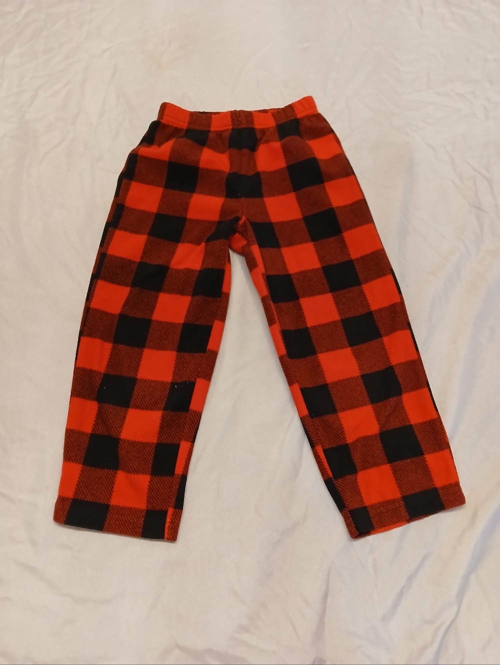 Red and Black Plaid Kids Pajama Pants